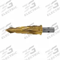 HOLEMAKER TECHNOLOGY Step Cone Drill Bit: 13/16" to 1-1/16", TiN-Coated HSS, Impact Rated, Hex Shank (MPN 506050-0030). Key specifications — attr1234925: HOLEMAKER TECHNOLOGY; attr1234936: Impact Rated; attr1234951: 13/16 in to 1-1/16 in.