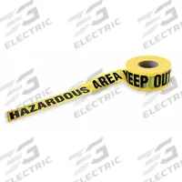 APPROVED VENDOR Barricade Tape: 1,000 ft Lg, 3 in Wd, Haz Area Keep Out Legend, Polyethylene (MPN 1N952). Key specifications — Tape Message: Hazardous Area Keep Out; Message Color: Black; Brand: APPROVED VENDOR.
