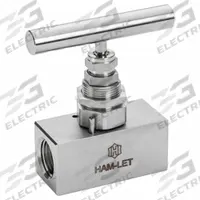 HAM-LET SS Screwed Bonnet Needle Valve: Inline Valve Body, 316 Stainless Steel, Screw-In Bonnet, NPT (MPN H-99M-10-SS-N-V-1/2). Key specifications — For Media: Liquid; Standards: ISO 2006(E); Brand: HAM-LET; Valve Series: H99; Stem Type: V-Stem; Connection Gender - Side 2: Female; Connection Gender - Side 1: Female; Connection Type - Side 1: NPT.
