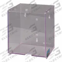 Lab Wypall Dispenser: 6 3/4 in Overall Wd, 8 1/8 in Overall Ht, 6 3/4 in Overall Lg, PETG, Clear (MPN WYPL40BK-M). Key specifications — Material: PETG; Mounting Location: Wall; Color: Clear; Product Type: Wypall Dispenser; Total Holding Capacity: Stack of Wypall L40-1/4 Fold Wipes; Brand: POLTEX.