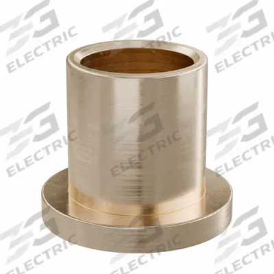 OILITE Flanged Sleeve Bearing: Bronze, SAE 841, 1/2 in Bore, 5/8 in OD, 3/4 in Lg - Lubricated General Purpose Metallic Flanged Sleeve Bearings