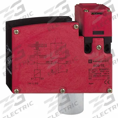 TELEMECANIQUE SENSORS Safety Interlock Switch: XCSTE Series, 2NC - Key-Actuated Safety-Interlock Switches