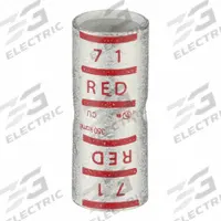 APPROVED VENDOR Open Barrel Splice: 350 kcmil Wire Size, Red Code, 2.27 in, Copper Barrel, 71 Die (MPN 22EZ26). Key specifications — Die Code: 71; Brand: APPROVED VENDOR; Color Code: Red.