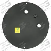 ZOELLER Sewage Basin Cover: Steel, Sewage Basin/Sump Basin, 2 in Outlet Dia, 2 in Vent, 1 in Lid Ht (MPN 17-0806). Key specifications — Includes: Cord Grommet; Material: Steel; Compatible Manufacturer Part Number: 267-0001; Compatible Basin Type: Sewage Basin; Radon Mitigation: Not Radon Mitigating; Brand: ZOELLER.
