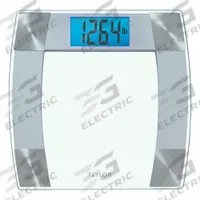 TAYLOR PRECISION PRODUCTS Bathroom Scale: Digital, kg/lb, 12 1/4 in Weighing Surface Wd (MPN 528342310). Key specifications — Brand: TAYLOR; Weighing Units: kg; IP Rating: Not IP Rated; Indicator Attachment: Integrated; Includes: Curved SS Accents; Readability: 0.1 kg/0.2 lb.