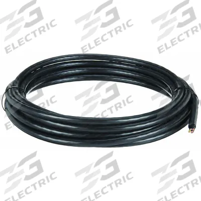 CHAINFLEX Motor Cable: 12 AWG, 4 Conductors, 25 ft, PVC Jacket - Continuous Flexing Power Cables for VFDs