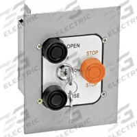 AMERICAN GARAGE DOOR SUPPLY Control Station: Open-Close-Stop, Momentary Contacts, Outdoor (MPN 3BFLX). Key specifications — attr1070078: Faceplate; attr92627: 3BFLX; attr93592: AMERICAN GARAGE DOOR SUPPLY; attr1070071: Commercial Garage Door Operators; attr1070072: Momentary Contacts; attr1070073: Open-Close-Stop; attr1070075: Outdoor; attr1070080: Flush Mount.
