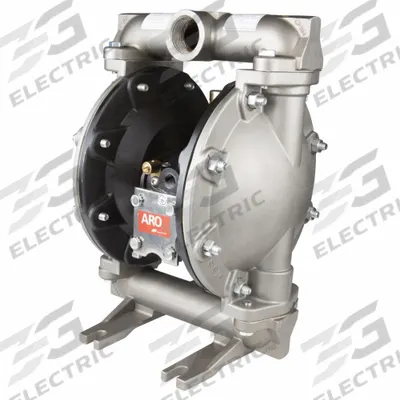 ARO Diaphragm Pump: 316 Stainless Steel Body, 1 in, NPT Connection, 35 gpm - Aluminum Housing AODD Pumps