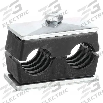 BEHRINGER PIPE SYSTEMS Vibration-Dampening Beta Clamp: Steel Clamp, Polypropylene Cushion (MPN TW3087-PP) - Vibration-Dampening Textured Core Beta Clamps