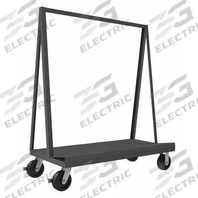 APPROVED VENDOR Panel Truck: 2,000 lb, Gray, 48 1/2 in L x 57 in W x 24 in H Deck - A-Frame Panel Trucks