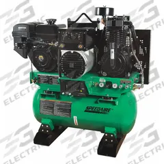 SPEEDAIRE Stationary Air Compressor/Generator/Welder: 2 Stage, 14 hp Engine, Mi-T-M, 15.7 cfm (MPN AGW-SM14-30G). Key specifications — attr50933: Mi-T-M; attr86530: Recoil; attr50934: SPEEDAIRE.