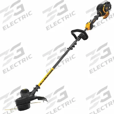 DEWALT Battery-Powered String Trimmer: 15 in Cutting Wd, Straight Shaft, 45 in Shaft Lg - Battery-Powered String Trimmers
