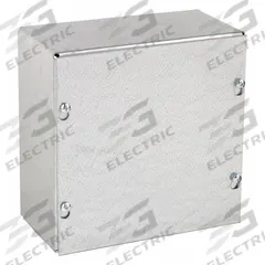 WIEGMANN Enclosure: Steel, 24 in x 24 in x 4 in, NEMA 1, Solid Cover, Screw On, Galvanized (MPN SC242404GNK). Key specifications — Brand: WIEGMANN; Closure Method: Screws; Knockouts: Not Included.