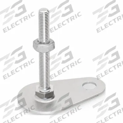 JW WINCO Male-End Leveling Mount: Swiveling Stud, 3/8"-16 Thread Size - Swivel Male Leveling Mounts