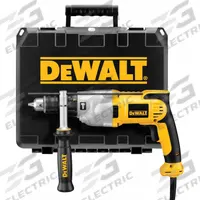 DEWALT Hammer Drill Kit: Corded, 1/2 in Chuck, 7/16 in Concrete Capacity, 1,200 RPM_3,500 RPM (MPN DWD520K). Key specifications — attr1256227: Keyed; attr1256251: 120V AC; attr1256225: DEWALT.