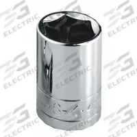 SK PROFESSIONAL TOOLS Socket: Metric, 1/2 in Drive Size, 12 mm Socket Size, 12-Point, Std, Chrome (MPN 40312). Key specifications — attr1204417: SK PROFESSIONAL TOOLS; attr1204392: Chrome.