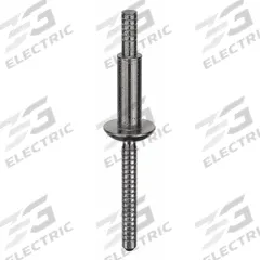 Blind Rivet,2.24399" L,0.25" dia,PK25: Inch, 2 1/4 in Overall Lg, 23/32 in Body Lg, Open End, 25 PK (MPN MBP-R8-M9-PKT). Key specifications — Brand: MAGNABULB.