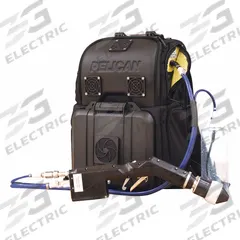 FSI Decontamination Shower: Backpack, Battery, 75 mL/min Max Flow Rate, 3 ft Hose Lg, 1 Spray Heads (MPN F-EEDSS-BP2STB). Key specifications — Color: Blue; Brand: FSI; Electrical Connection Type: Battery; Decontamination Component: Equipment Decon using Electrostatic Technology.