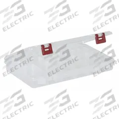 PLANO MOLDING Compartment Box: 14 in x 9 1/4 in x 1 7/8 in, Clear, 28 Compartments, 25 Adj Dividers (MPN 2-3750-02). Key specifications — ESD Conductive: Not Electrostatic Discharge Conductive; Color: Clear; Brand: PLANO MOLDING; Material: Plastic.