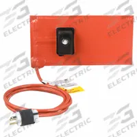 BRISKHEAT Heating Blanket: 218°C Op Temp - Max, 12 in Overall Lg, 6 in Overall Wd, 3/16 in Thick (MPN SRL06121PADJB). Key specifications — attr1031118: Controller Not Required; attr1027707: BRISKHEAT; attr1027710: Metal; attr1027717: Moisture Resistant; attr1027718: Fiberglass-Reinforced Silicone Rubber; attr1027719: Yes; attr1031117: Grounded; attr1027706: Adhesive.