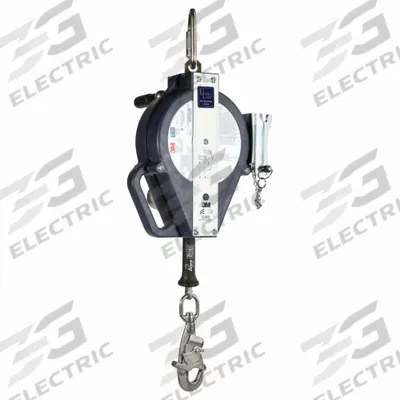 DBI-SALA Self Retracting Lifeline: Stainless Steel Carabiner Anchor, 50 ft Line - Mounted SRLs for Rescue