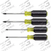 KLEIN TOOLS General Purpose Screwdriver Set: 1-10 Pieces, 4 Pieces, Square Tip, #0/#1/#2/#3 Tip Size (MPN 85664). Key specifications — attr1205274: KLEIN TOOLS; attr1205269: #1.