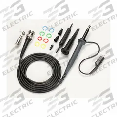 B&K PRECISION Oscilloscope Probe: 4 ft Cable Lg, CAT I 600V/CAT II 300V, 10 pF – 30 pF, Gray, PR250B. Key specifications — Brand: B&K PRECISION; CAT Safety Rating: CAT II 300V; Compatible with Series: 2190E; Includes: Replacement Tip; Manufacturer Part Number: PR250B.