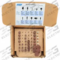 NORTON Vitrified Mounted Point Kit: 1/8 in Shank Dia, Aluminum Oxide, 50 Pc (MPN 69083147669). Key specifications — Brand: NORTON.