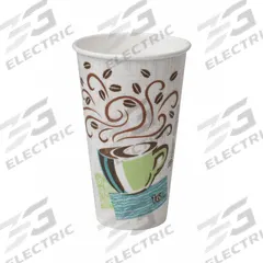 DIXIE Disposable Hot Cup: 16 oz Capacity, White, Paper, Unwrapped, Coffee Haze, 500 PK (MPN 5356DX). Key specifications — attr552470: DIXIE; attr561678: Yes; attr552476: Paper; attr552475: PK; attr552478: Yes; attr552482: Coffee Haze.