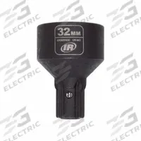 INGERSOLL RAND Impact Socket: Metric, 32 mm Socket Size, 6-Point, Std, 2 5/32 in Overall Lg (MPN DXS2SM32). Key specifications — attr1215501: INGERSOLL RAND; attr1215515: Manganese Phosphate; attr1215518: 32 mm.