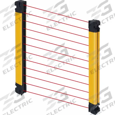 OMRON Light Curtain: 24V DC, 124 Beams, 20 mm Spacing, 1,200 mm Protected Ht - Light Curtains for Hand Detection