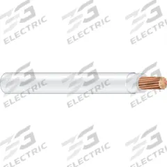 Building Wire: Copper, 2/0 AWG, 1 Conductors, Stranded, White, 1,000 ft Lg, THHN/THWN-2 (MPN 55611105). Key specifications — Voltage: 600 V; Brand: SOUTHWIRE.