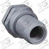 HAYWARD Bulkhead Tank Fitting: CPVC Body, 1/2 in Female NPT Threaded Inside, EPDM Gasket (MPN BFA2005TES). Key specifications — Fitting Material: CPVC; Brand: HAYWARD.