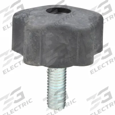 INNOVATIVE COMPONENTS Hand Knob: 5 Point, Plastic w/ Steel Thread, 1/2"-13 Thread - 5-Arm Knobs with Threaded Stud
