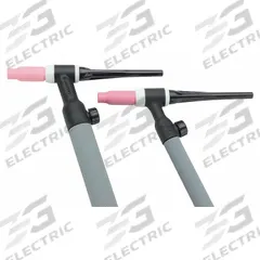 LINCOLN ELECTRIC TIG Torch: Air-Cooled, PTA-26, 25 ft, Braided Rubber, 2-Piece, 26V (MPN K1783-9). Key specifications — Brand: LINCOLN ELECTRIC; Manufacturer Part Number: K1783-9; Neck Type: Rigid; Power Cord Material: Braided Rubber; Gas Valve (Table): With.