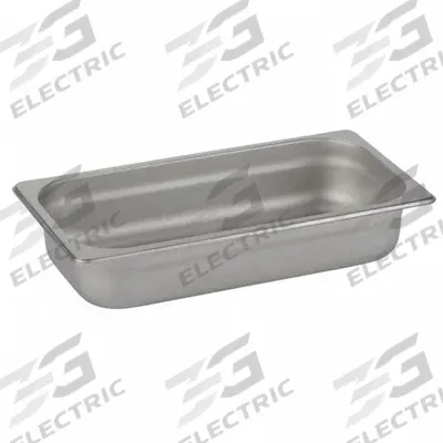 SPRING USA Food Pan: Third Size, Rectangular, 1.8 ga Gauge, 2.63 qt Capacity - Steam Table Pans