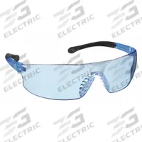 RADIANS Safety Glasses: Light Blue Lens, Frameless, Light Blue Frame, Rad-Sequel(TM) Series (MPN RS1-B). Key specifications — Brand: RADIANS; Frame Color: Light Blue; Lens Color: Light Blue.