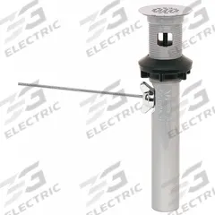 WATCO Drain Assembly: Plastic, Chrome, 8 7/8 in Overall Ht, 2 3/8 in Overall Dia, Slip (MPN 715-P-CP). Key specifications — Product Type: Drain Assembly; Brand: WATCO; Finish: Chrome; Material: Plastic; Includes: Positive Internal Stopper.