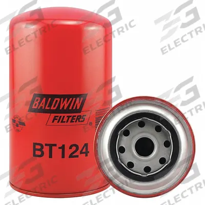 BALDWIN FILTERS Oil Filter: BT124, 7/8"-16 Thread Size, 7 3/8 in Overall Ht - Spin-On Oil Filters