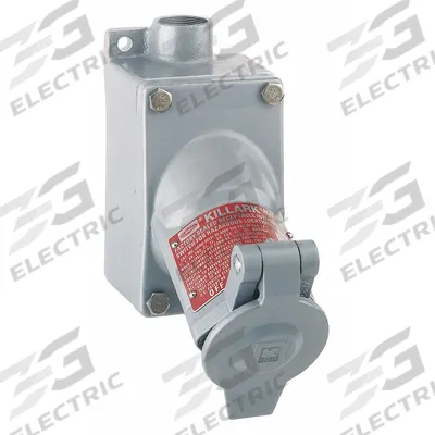 HUBBELL Receptacle: Single, 1 Gang, 6-20R, 250V AC, 20 A, 2 Pole - One-Gang Receptacles
