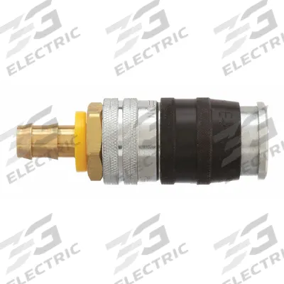 PARKER Quick Connect Hose Coupling: 3/8 in Body Size, 3/8 in Hose Fitting Size - Industrial Interchange Steel Quick-Connect Air Coupling Bodies