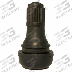 HALTEC Tire Valve: Tire Valve, Snap-In, 180° Valve Stem Angle, L-Shape, Std Bore Valve Size, Black (MPN TV-412-500). Key specifications — Valve Type: Snap-In; Thread Size: 0.305-32; Valve Shape: L-Shape; Color: Black; Product Type: Tire Valve; Compatible Vehicle Type: Automobiles; Material: Rubber; Brand: HALTEC.