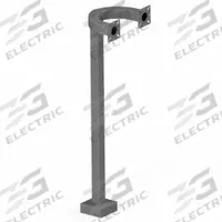 PEDESTAL PRO Dual Head Pedestal: 42 in Overall Ht, Black, Pedestal, 10 in x 12 in, Black (MPN 42-TT). Key specifications — attr193630: PEDESTAL PRO; attr982335: Carriage Bolt Hardware; attr982316: Black; attr982338: Affix Card Readers; attr982348: Powder Coated; attr982331: Carbon Steel; attr1022512: Pedestal.