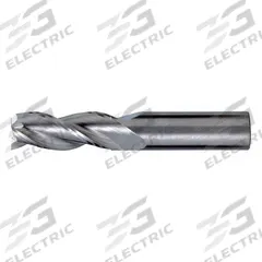 CLEVELAND Square End Mill: Carbide, 3 Flute, 1/2" Mill Dia, 3-1/8" LOC, 6" OAL (MPN C60637)