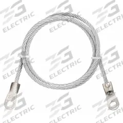 APPROVED VENDOR Bonding and Grounding Wire: (2) Terminals, 5 ft, PVC, Clear (MPN 8PD85). Key specifications — Conductor Material: Carbon Steel; Connector Types: (2) Terminals; Brand: APPROVED VENDOR; Terminal Screw Size: 1/4 in; Wire Length: 5 ft; Manufacturer Part Number: 8PD85.