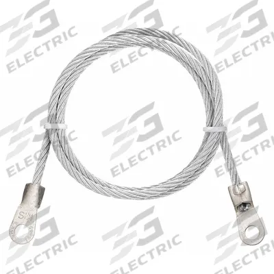 APPROVED VENDOR Bonding and Grounding Wire: (2) Terminals, 5 ft, PVC - Terminated Bonding & Grounding Wires