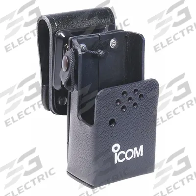 ICOM Case with Swivel Belt Clip: Fits Icom, For F3001/F4001 Series, Black, Leather - ICOM-Compatible Carrying Accessories