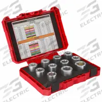MILWAUKEE Stripping Bushing: For Aluminum, 1/0 AWG to 750MCM, THHN/XHHW, Use with 2435-20/2935-20 (MPN 49-16-BKITA). Key specifications — attr532138: 2435-20; attr533552: Aluminum; attr533553: 1/0 AWG to 750MCM; attr532137: THHN/XHHW.