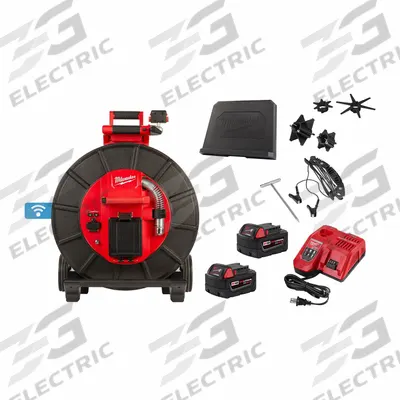 MILWAUKEE Pipeline Inspection Reel: M18 Modular Pipeline Inspection System, 200 ft Lg. - Milwaukee Pipe Inspection Camera Reels