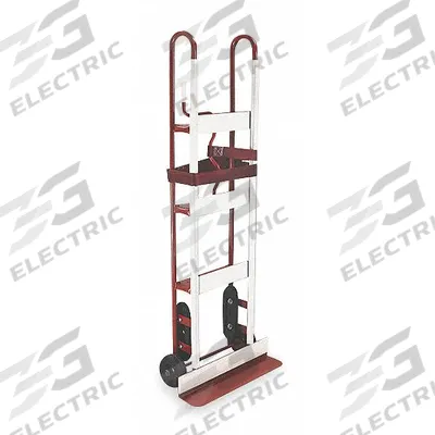 Dayton Appliance Hand Truck: 700 lb, Vertical Dual-Loop, Red, 6 in Wheel Dia. - General Purpose Appliance Hand Trucks